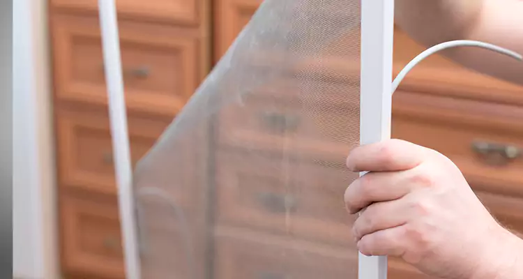 Privacy Mesh Screen Door Installation in Riviera Beach, FL